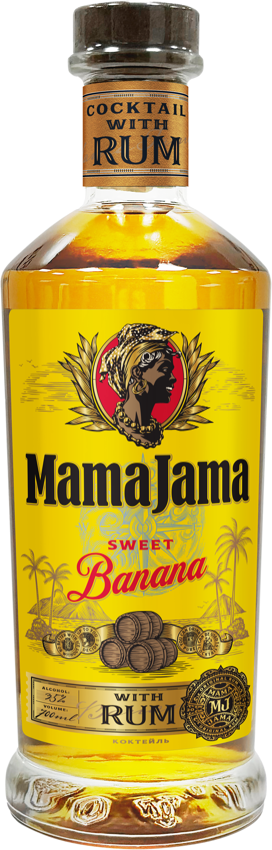 Коктейль "Ромовый напиток Mama Jama Sweet Banana"